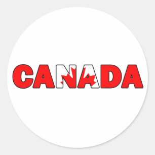 Canada Ronde Sticker