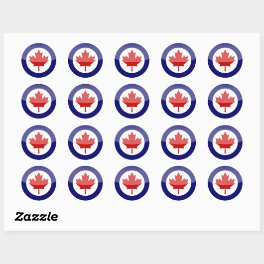 Canada Ronde Sticker (Vel)