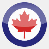 Canada Ronde Sticker (Voorkant)