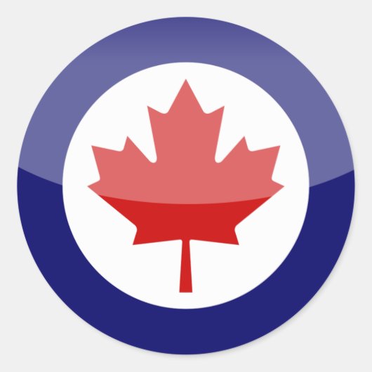 Canada Ronde Sticker (Voorkant)