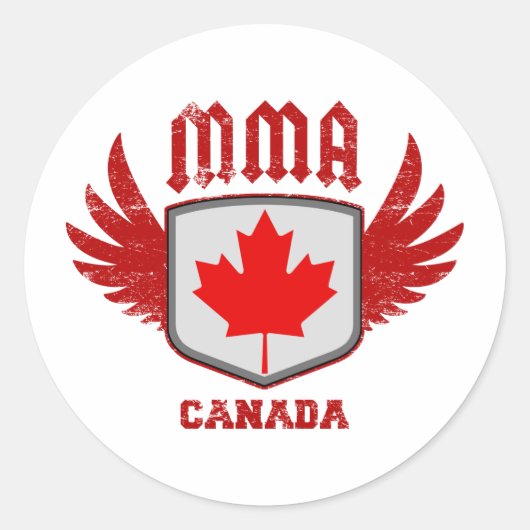 Canada Ronde Sticker (Voorkant)