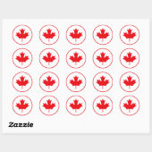Canada Ronde Sticker (Vel)