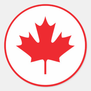 Canada Ronde Sticker