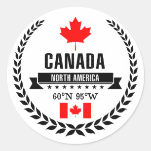 Canada Ronde Sticker
