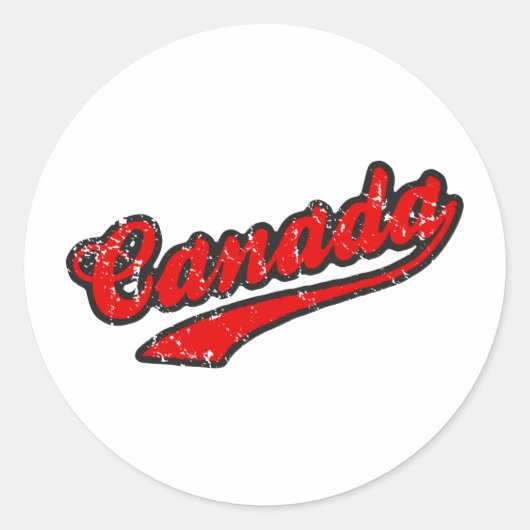 Canada Ronde Sticker (Voorkant)