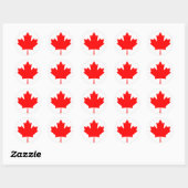 canada ronde sticker (Vel)