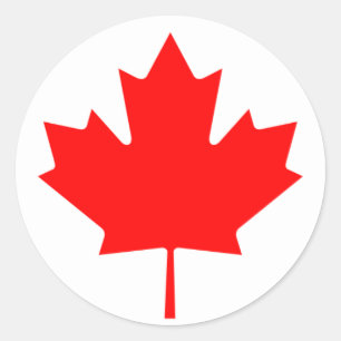 canada ronde sticker