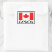 Canada Ronde Sticker (Tas)
