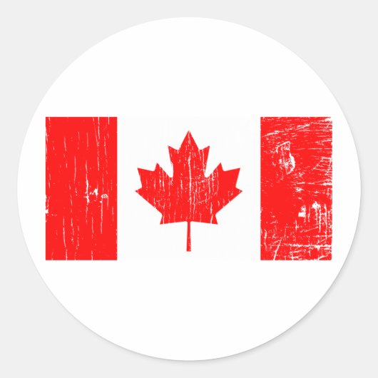  Canada Ronde Sticker (Voorkant)