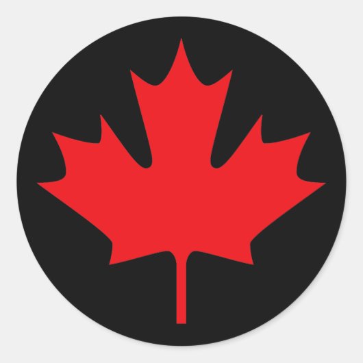 Canada Ronde Sticker (Voorkant)