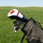 Canada Rood & Wit Canadese Vlag Naam Golfheadcover (Insitu)