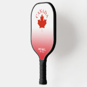 Canada Rood & Wit Canadese Vlag Ombre Gradiënt Pickleball Paddle (Links)