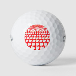 CANADA Rood & Wit Maple Leafs Golf Ballen