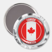 Canada Round Emblem Magneet (Voorkant / Achterkant)