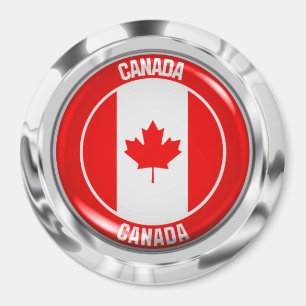 Canada Round Emblem Magneet
