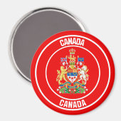 Canada Round Emblem Magneet (Voorkant / Achterkant)
