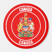 Canada Round Emblem Magneet (Voorkant)