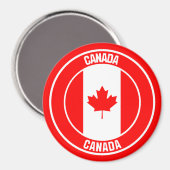 Canada Round Emblem Magneet (Voorkant / Achterkant)