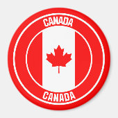 Canada Round Emblem Magneet (Voorkant)