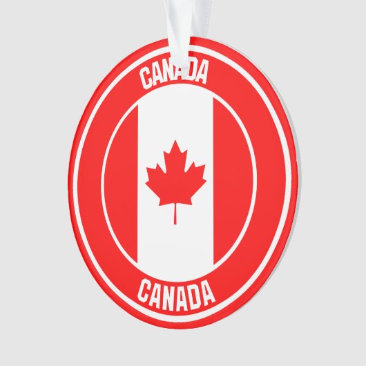 Canada Round Emblem Ornament (voorkant)