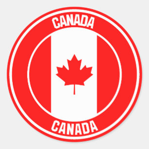 Canada Round Emblem Ronde Sticker
