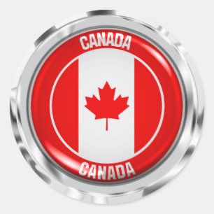 Canada Round Emblem Ronde Sticker