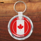 Canada Round Emblem Sleutelhanger (Voorkant)