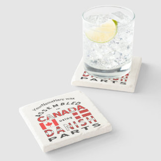 Canada samenvoegen met Deense onderdelen Gepersona Stenen Onderzetter