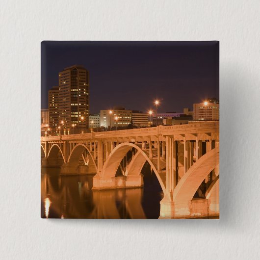 Canada, Saskatchewan, Saskatoon: Broadway Vierkante Button 5,1 Cm (Voorkant)