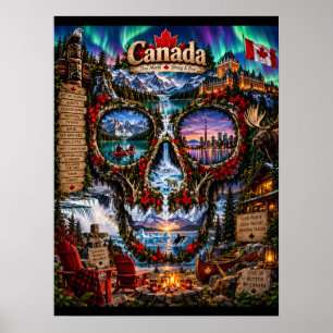 Canada Schedel Art Print Staat van Geest