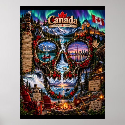 Canada Schedel Art Print | Staat van Geest (Voorkant)