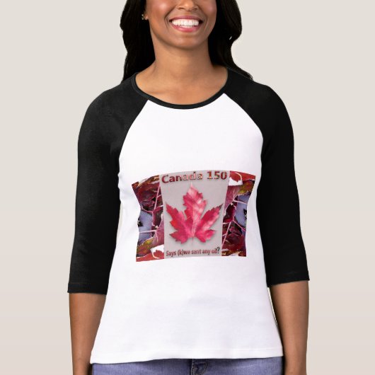 Canada Sesquicentennial Women long mouwen shirt (Voorkant)