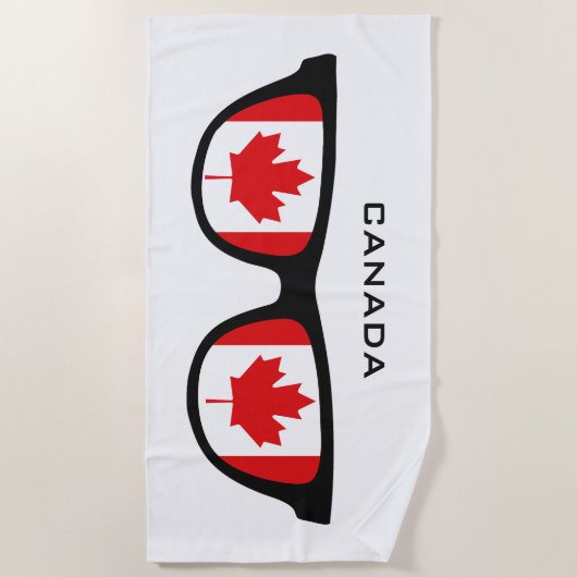 CANADA Shades aangepaste badhanddoek (Voorkant)