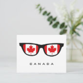 Canada Shades aangepaste tekst & kleur briefkaart (Staand voorkant)