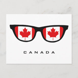 Canada Shades aangepaste tekst & kleur briefkaart