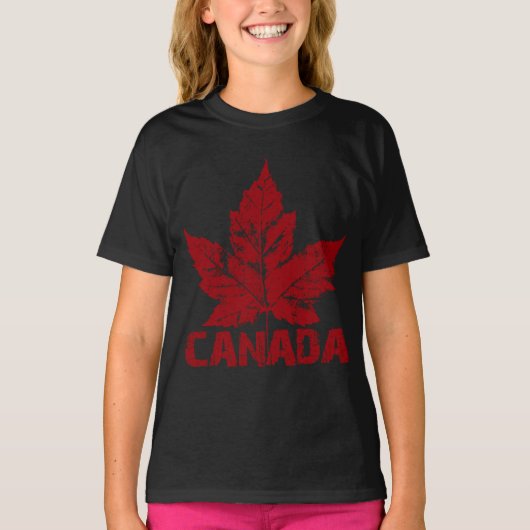 Canada Shirt Kind biologische Canada Souvenir Shir (Voorkant)