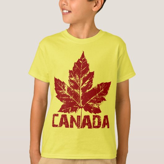 Canada Shirt Kind biologische Canada Souvenir Shir (Voorkant)