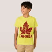 Canada Shirt Kind biologische Canada Souvenir Shir (Voorkant volledig)
