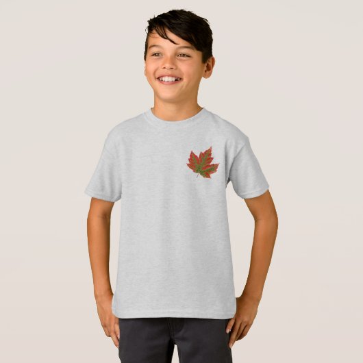 Canada Shirt Kind najaar Canada Maple Leaf Shirt (Voorkant volledig)