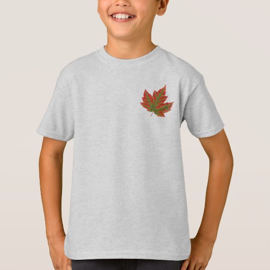 Canada Shirt Kind najaar Canada Maple Leaf Shirt (Voorkant)