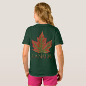 Canada Shirt Kind najaar Canada Maple Leaf Shirt (Achterkant volledig)
