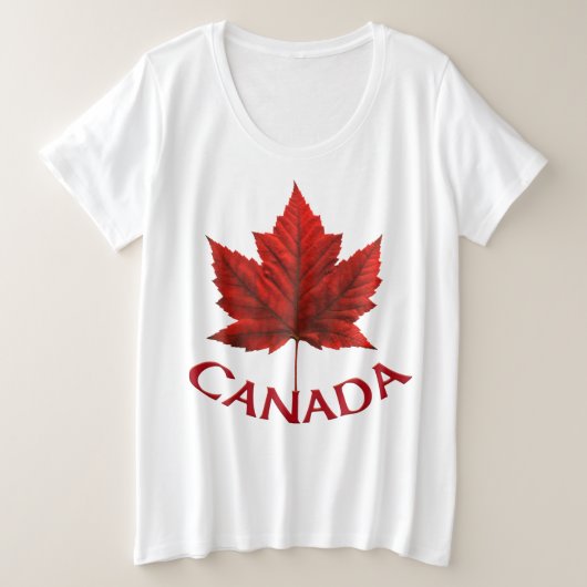 Canada Shirt Plus Grootte Maple Leaf Baseball Jers (Design voorkant)