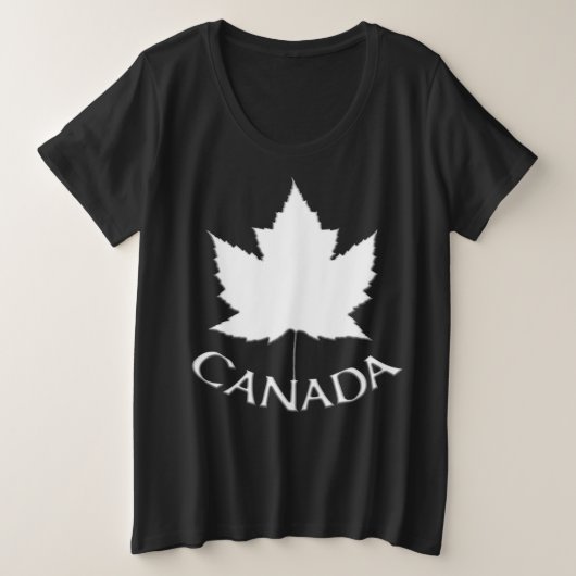 Canada Shirt Plus Grootte T-shirts op maat (Design voorkant)