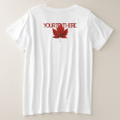 Canada Shirt Plus Grootte T-shirts op maat (Design achterkant)