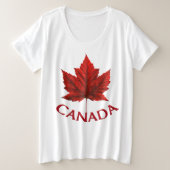 Canada Shirt Plus Grootte T-shirts op maat (Design voorkant)