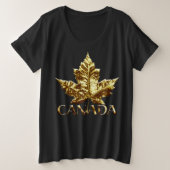 Canada Shirt Plus Size Canada Baseball Jersey (Design voorkant)