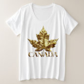 Canada Shirt Plus Size Canada T-shirts (Design voorkant)