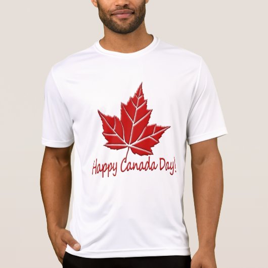 Canada Shirten Happy Canada Day T-shirts (Voorkant)