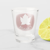 Canada Shot Glasses Canada Maple Leaf Souvenir Glas (Achterkant)