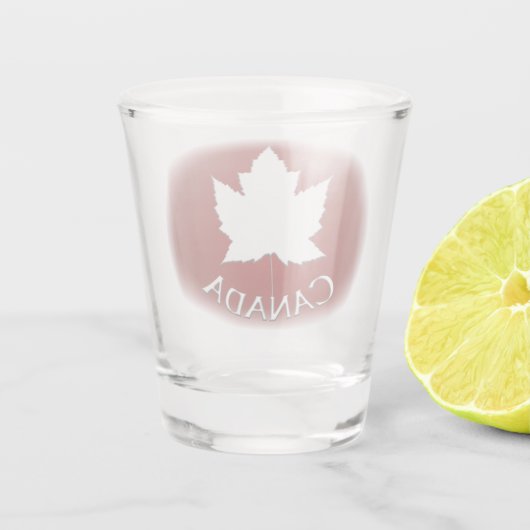 Canada Shot Glasses Canada Maple Leaf Souvenir Glas (Achterkant)